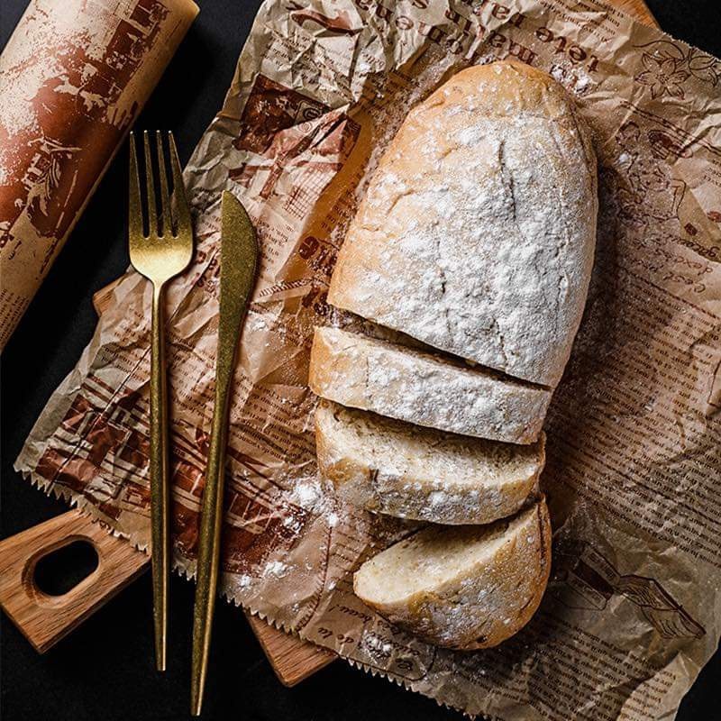 [Giấy nướng bánh] Giấy Nến Lót Nồi Chiên Không Dầu - Lót Bánh Nướng - Gói Bánh Họa Tiết Giấy Báo Độc Đáo