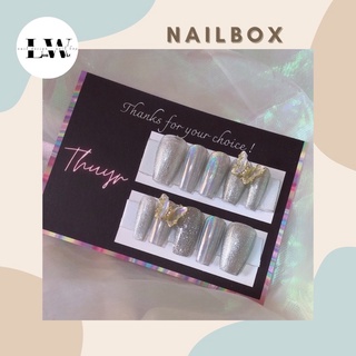 [ NAIL BOX ] MẪU BƯỚM ĐÁ LẤP LÁNH MIX MẮT MÈO KIM CƯƠNG
