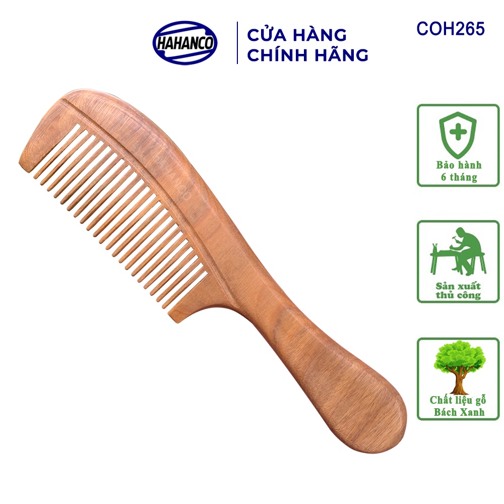 Lược Gỗ Thơm HAHANCO  Giúp Tóc Suôn & Mềm Không Làm Rụng - COH265