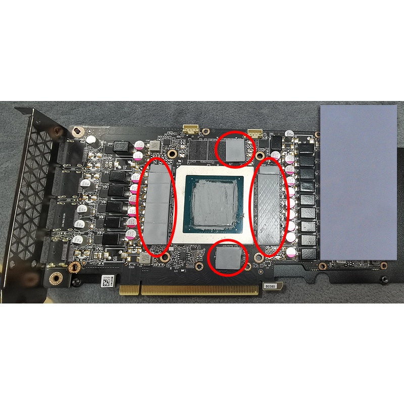Tấm tản nhiệt Thermalright ODYSSEY, Card đồ họa không dẫn điện Tấm tản nhiệt làm mát bằng nước 12,8W / mk 85x45 0,5 / 1,0 / 1,5 / 2,0 / 3,0mm