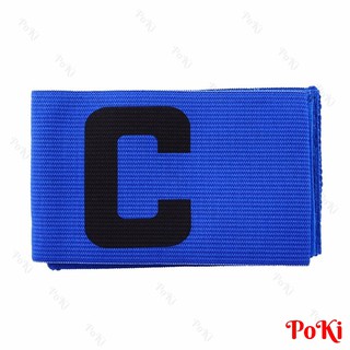 Băng đội trưởng thể thao bóng đá LOGO C - XANH BIỂN nổi bật, Chất liệu vải co giãn, bền đẹp - POKI