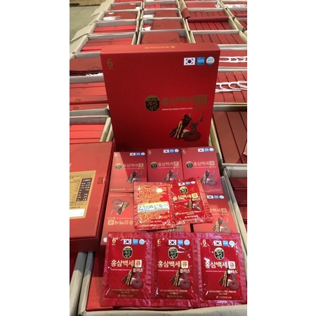 Nước hồng sâm nhung hươu linh chi, hộp 30 gói - Hồng sâm hàn quốc chính hãng