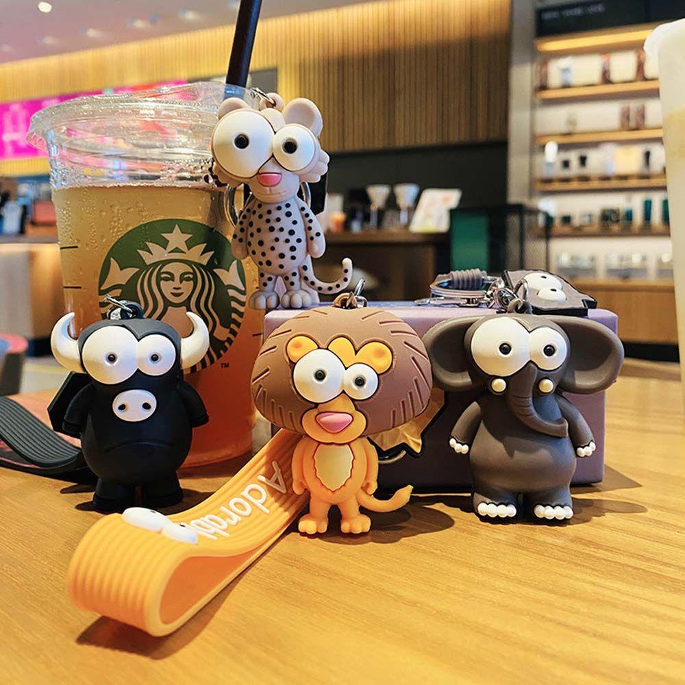LANFY Móc Khóa Hình Sư Tử Hoạt Hình Handmade Dành Cho Nữ