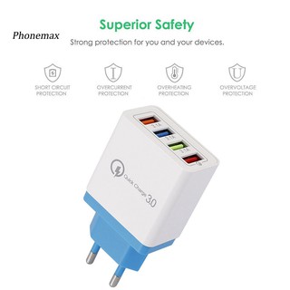 Củ Sạc Nhanh 4 Cổng Usb Qc3.0