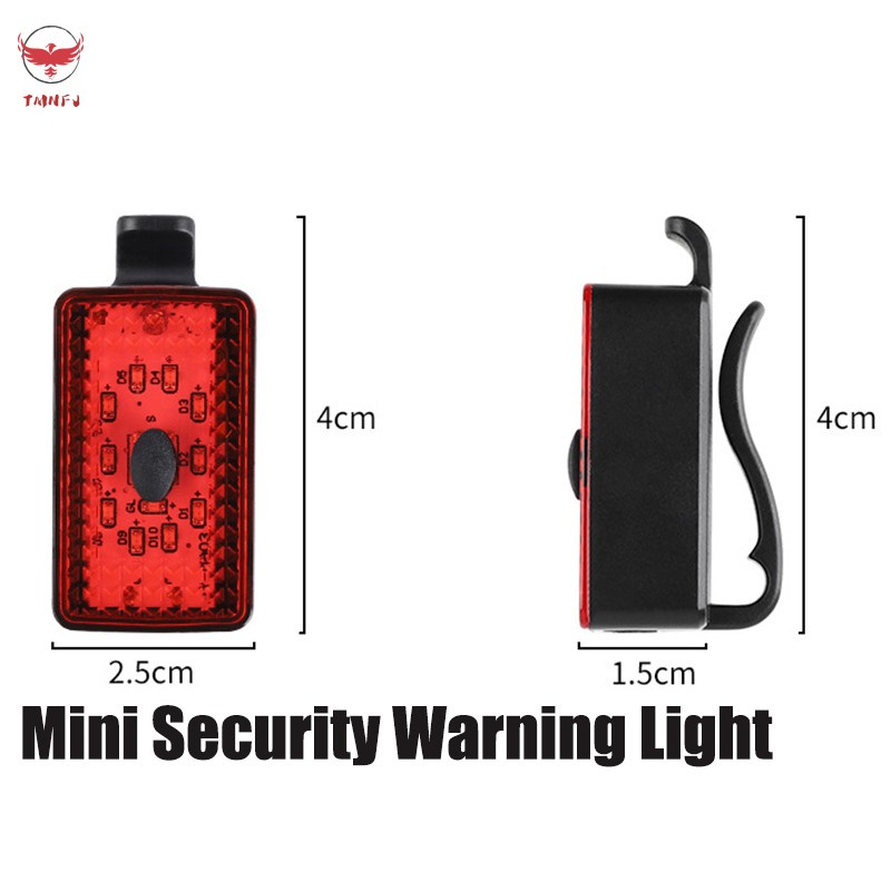 TMNFJ Bicycle USB Warning Light Tail Light Night Riding Road Mountain Bike Tailight