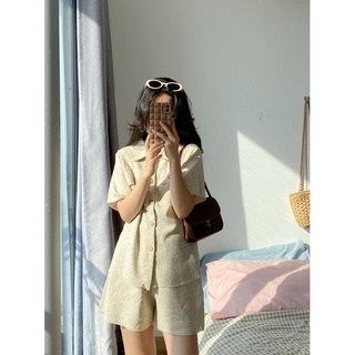 Set đồ 2 món vải muối tiêu tua rua