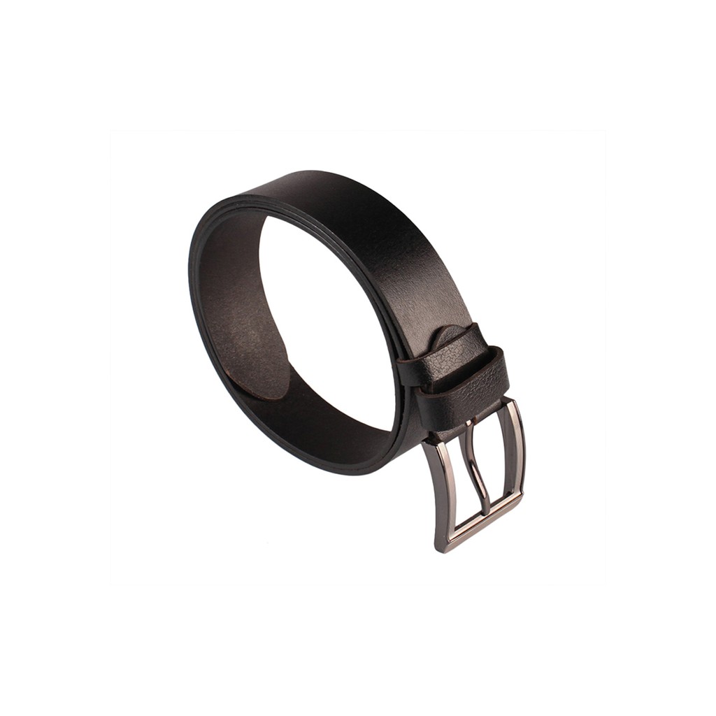 Thắt lưng da bò Hùng Cường màu đen HC3210