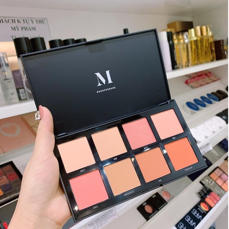 [Morphe 8W] Bảng Phấn Má Hồng Morphe 8W Warm Master Với Chất Phấn Mỏng Mịn, Độ Bám Cao