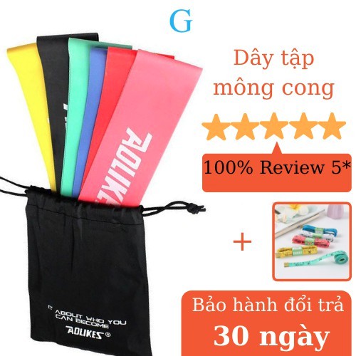 Dây kháng lực tập gym dây mini band tập mông tay G-SPORTS