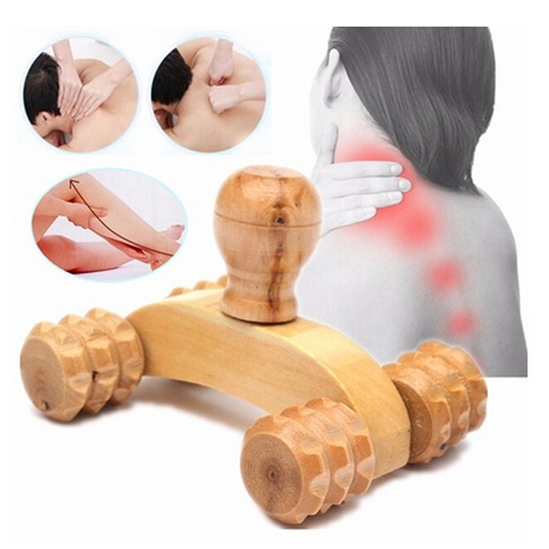 Dụng Cụ Lăn Massage Bằng Gỗ Hình Bàn Tay / Chân Độc Đáo