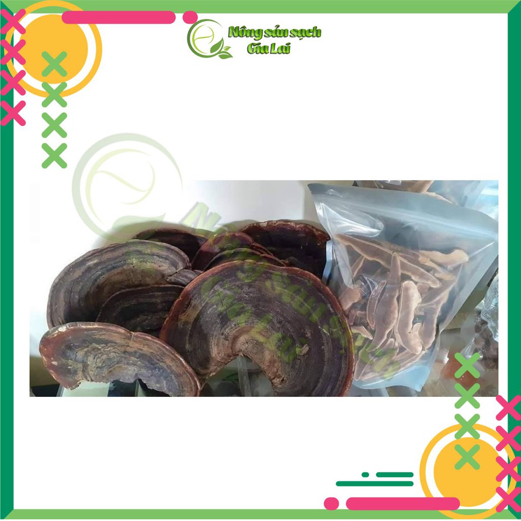 1kg Nấm linh chi rừng xắt lát  và nguyên miếng chuẩn rừng, lợi tiểu, bổ gan, điều hòa huyết áp
