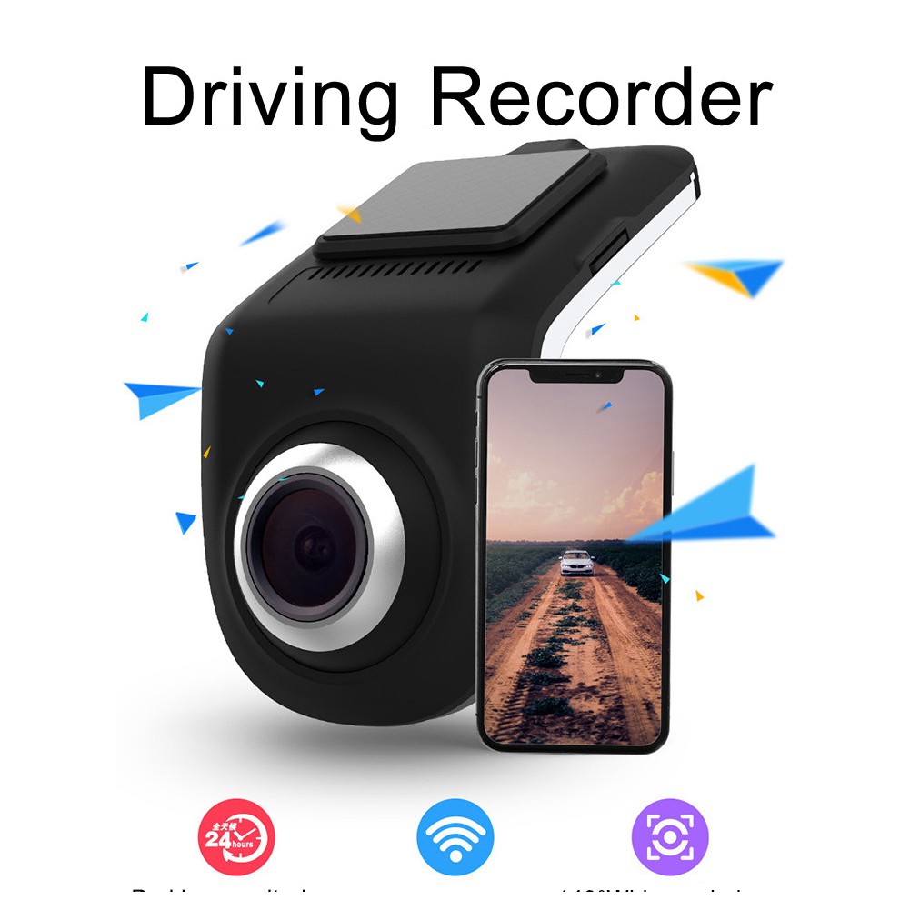 Camera Hành Trình Mini Xoay 170 Độ Hd 1080p Cho Xe Hơi