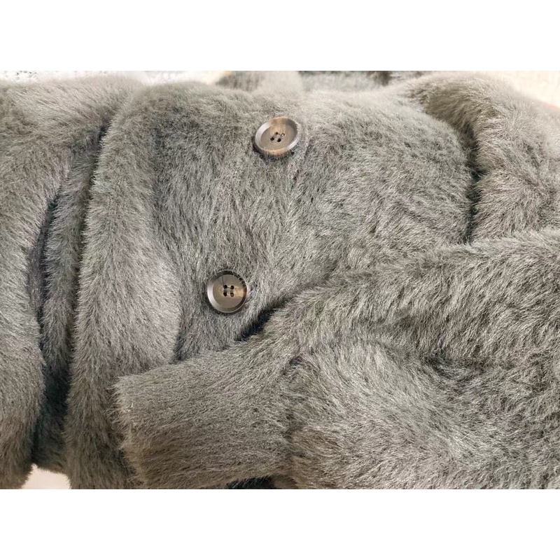 Áo khoác cardigan len lông vũ áo khoác len dáng rộng chất liệu cao cấp Chaiko Studio