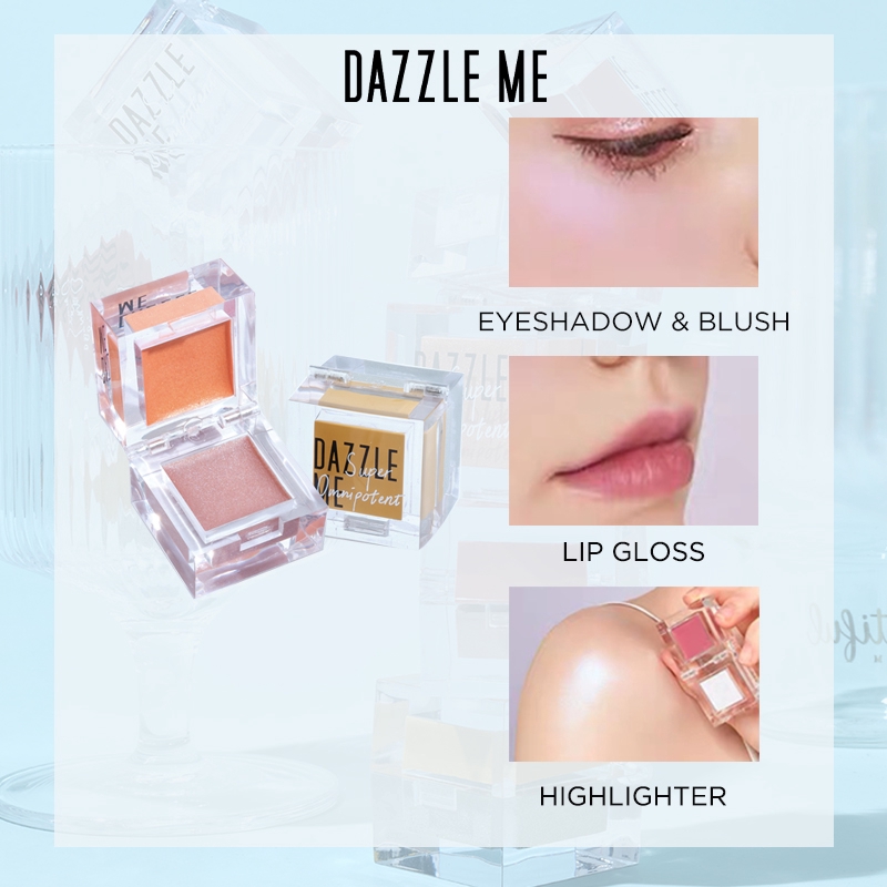 Hộp phấn Dazzle Me độ sáng cao 3.3x3.3x3.2 nặng 4.8G có 6 màu để lựa chọn | BigBuy360 - bigbuy360.vn