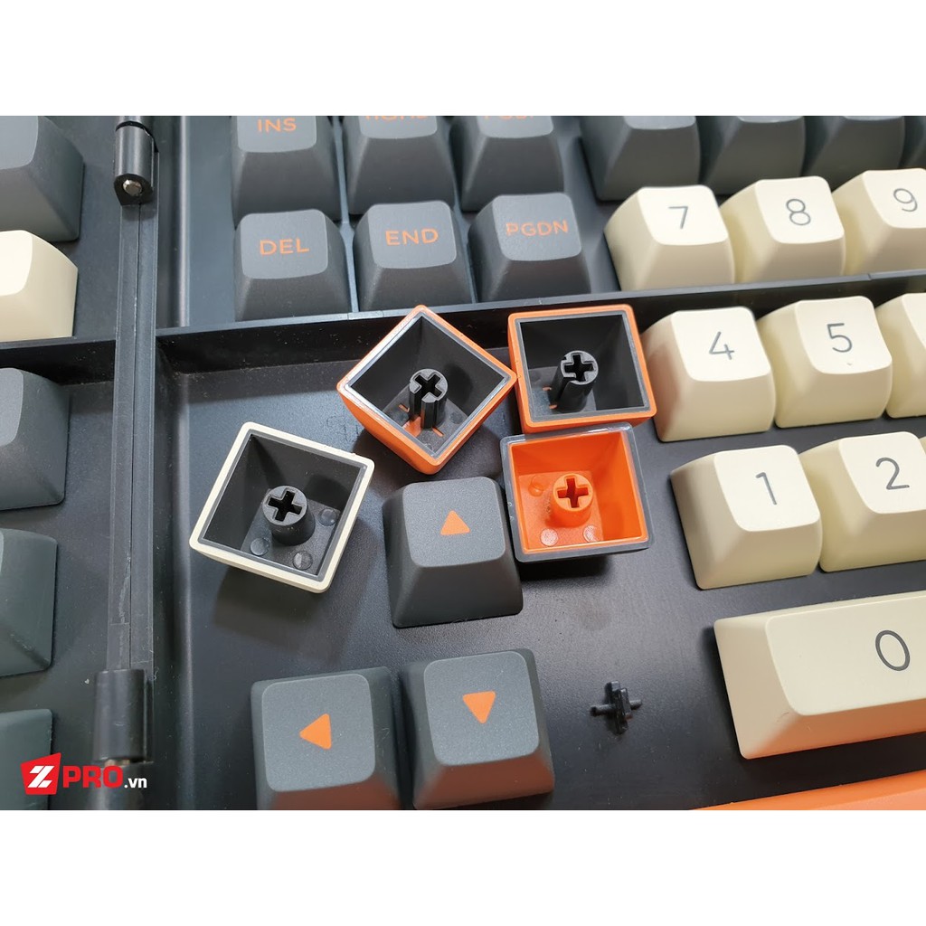 Bộ Keycap PBT AKKO Carbon Retro 158 Phím