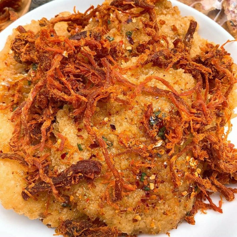 500gr cơm cháy lắc khô heo kèm sốt