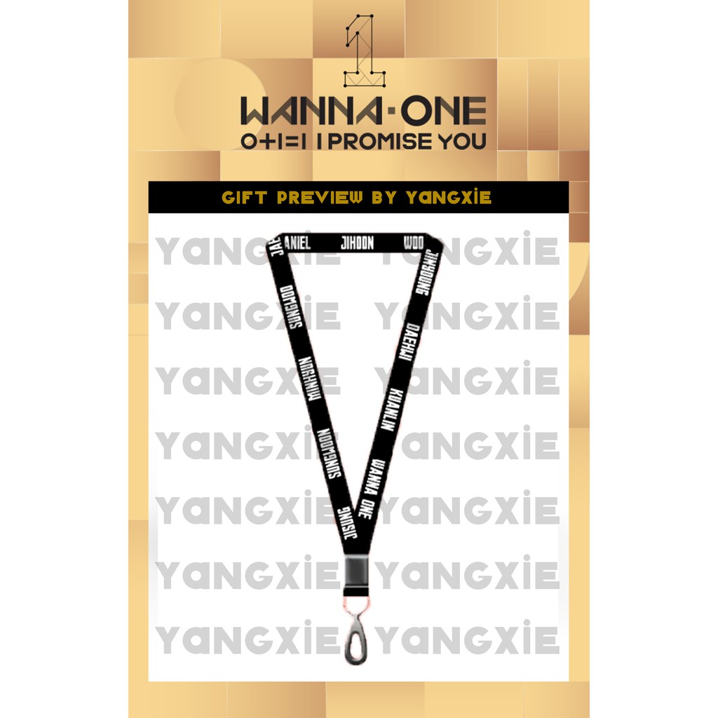 SET CARD / STRAP WANNA ONE