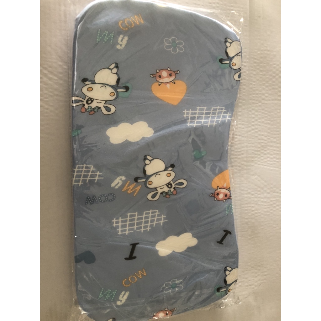 Gối cao su non chống bẹp, chống ngạt cho bé trai bé gái 0-12 tháng  ( 42x24x3cm)