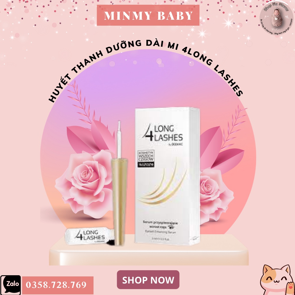 Dưỡng Dài Mi 4 LONG LASHES - Đẹp Tự Nhiên Không Kích Ứng Mi