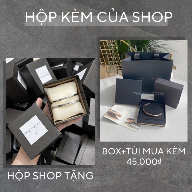 Vòng tay CUFF khắc tên nam nữ không gỉ