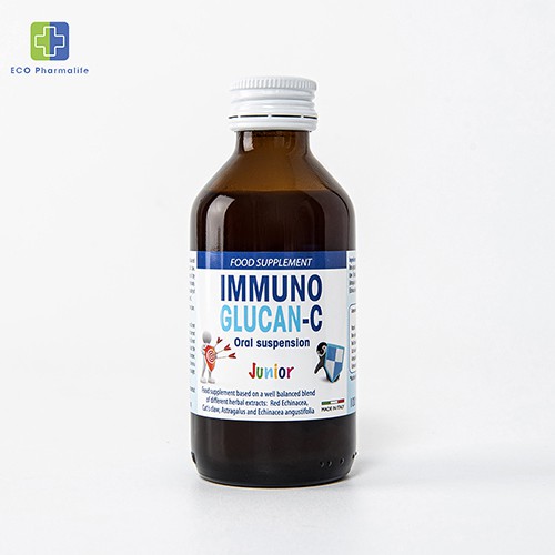 Siro Immuno Glucan C (100ml)- Tăng cường sức miễn dịch và đề kháng cho bé, nâng cao sức khỏe, nhập khẩu chính hãng Italy