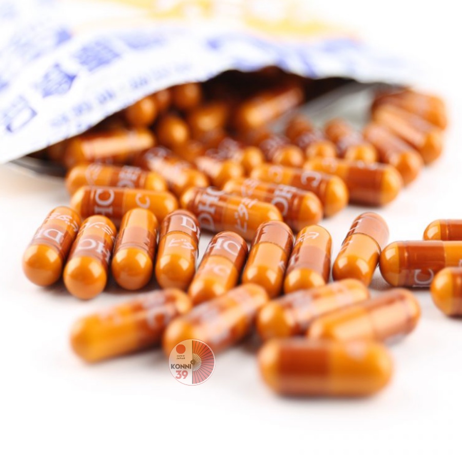 Viên uống DHC bổ sung Vitamin C tăng cường sức đề kháng Nhật Bản 60v/gói và 180v/gói - Bahachiha