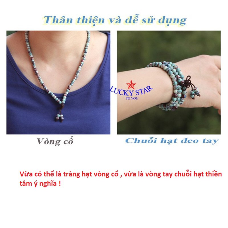 Tràng hạt chữ OM may mắn, bình an, sang trọng đeo mãi mãi