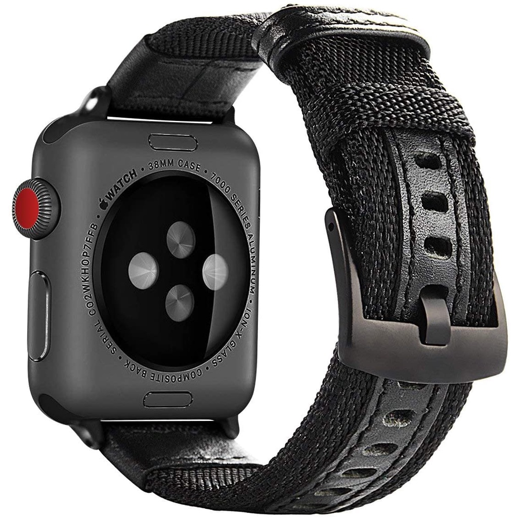 Dây Đeo Sợi Nylon Cho Đồng Hồ Thông Minh Thể Thao Apple Watch Series 38mm 40mm 42mm 44mm 41mm 45mm