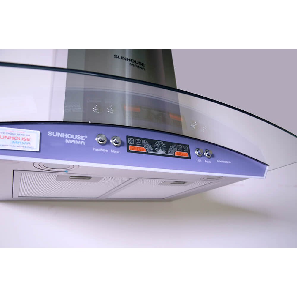 Máy hút mùi kính cong Sunhouse Mama MM6716-70, Bảo hành 18 tháng tại nhà