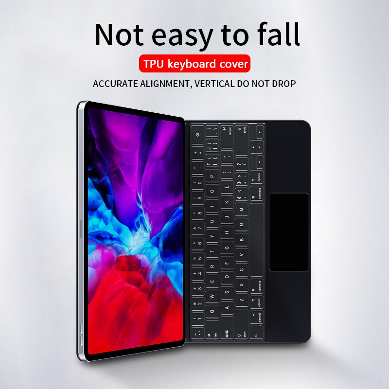 Miếng Dán Bảo Vệ Bàn Phím Bằng TPU Trong Suốt Chống Nước/Bụi Bẩn Cho Ipad Pro 11 12.9 Inch 2020 2021