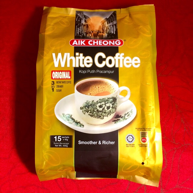 Cà phê trắng White Coffee Aik Cheong Original/Hazelnut 600g