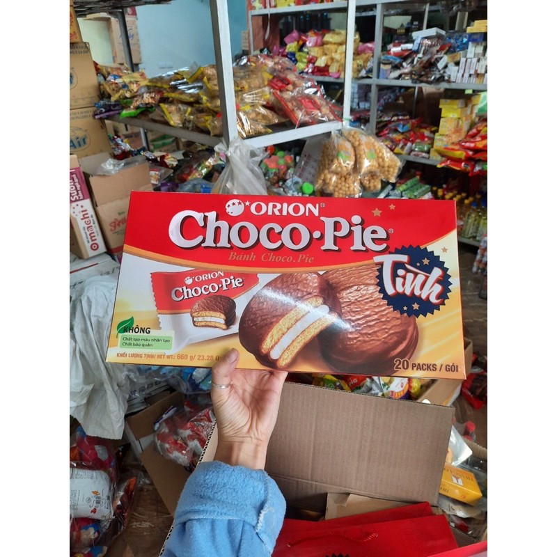 (ĐỒ TẾT) HỘP BÁNH CHOCOPIE CỰC SANG TRỌNG HỘP 20 CÁI