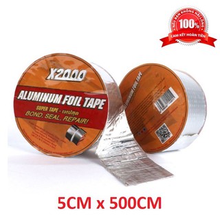Băng keo chống thấm x2000 băng keo siêu dính Nhật Bản chống thấm dột, dán tường, dán mái tôn, dán ống nước 5cm x 5m