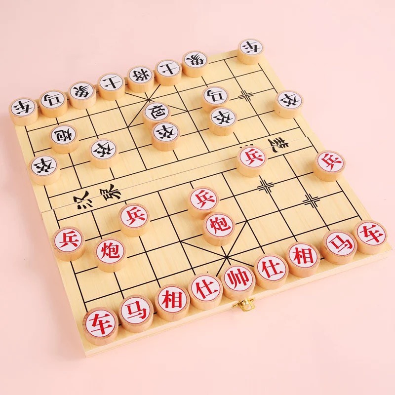 Bàn Cờ Tướng Bằng Gỗ Tự Nhiên Benrikids Rèn Luyện Tính Tập Trung Và Tư Duy Nhanh Nhạy