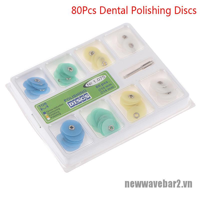 (Hàng Mới Về) Set 80 Đĩa Nhựa Đánh Bóng Răng Đặc Biệt