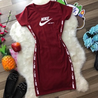 Đầm body thun gân (ảnh thật )