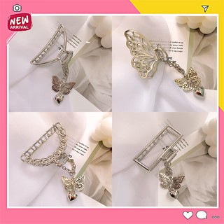 Kẹp Tóc Kim Loại Hình Bướm Đẹp Sang Trọng Vintage Phong Cách Hàn Quốc Cho Nữ