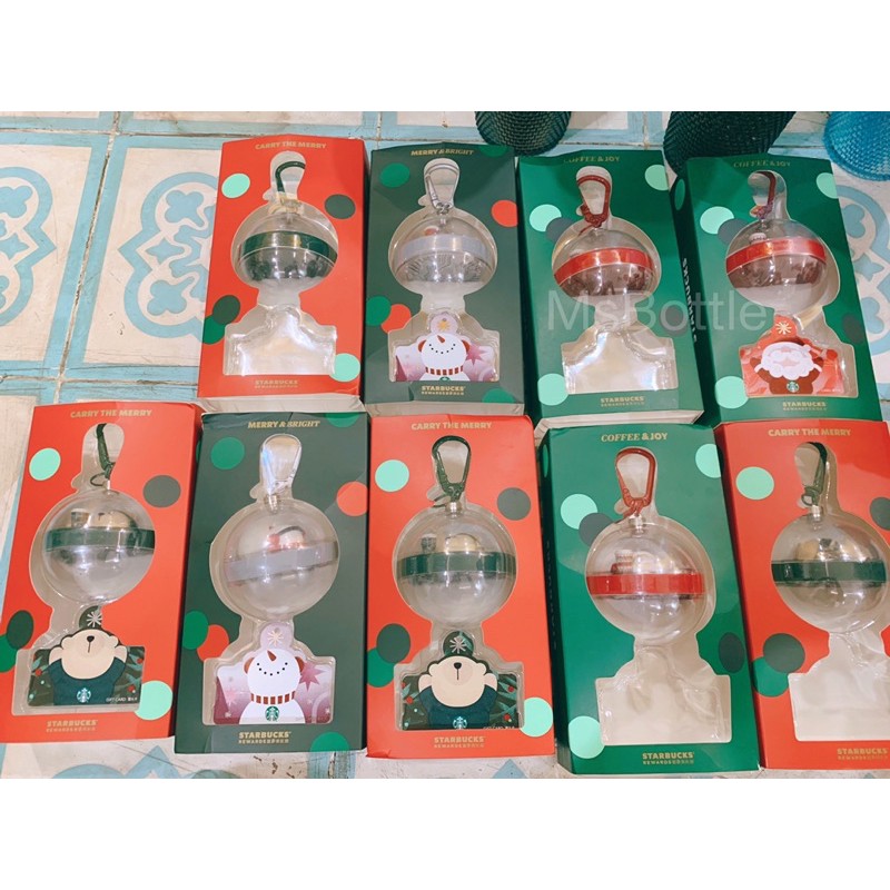 MÓC KHOÁ QUẢ CẦU STARBUCKS + CARD