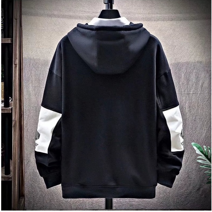 Áo hoodie dáng rộng phong cách Hàn Quốc có size M-3XL