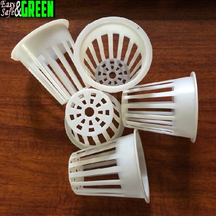 2000 rọ nhựa trồng rau thủy canh phi 65 màu đen hoặc trắng