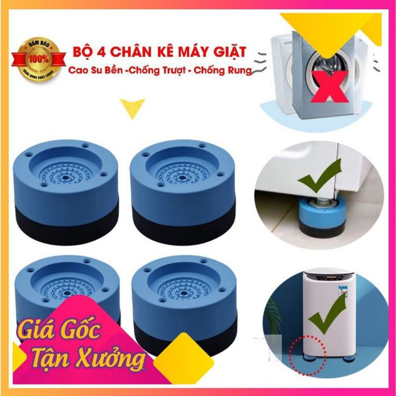 Bộ 4 đế kê chống rung lắc máy giặt đa năng