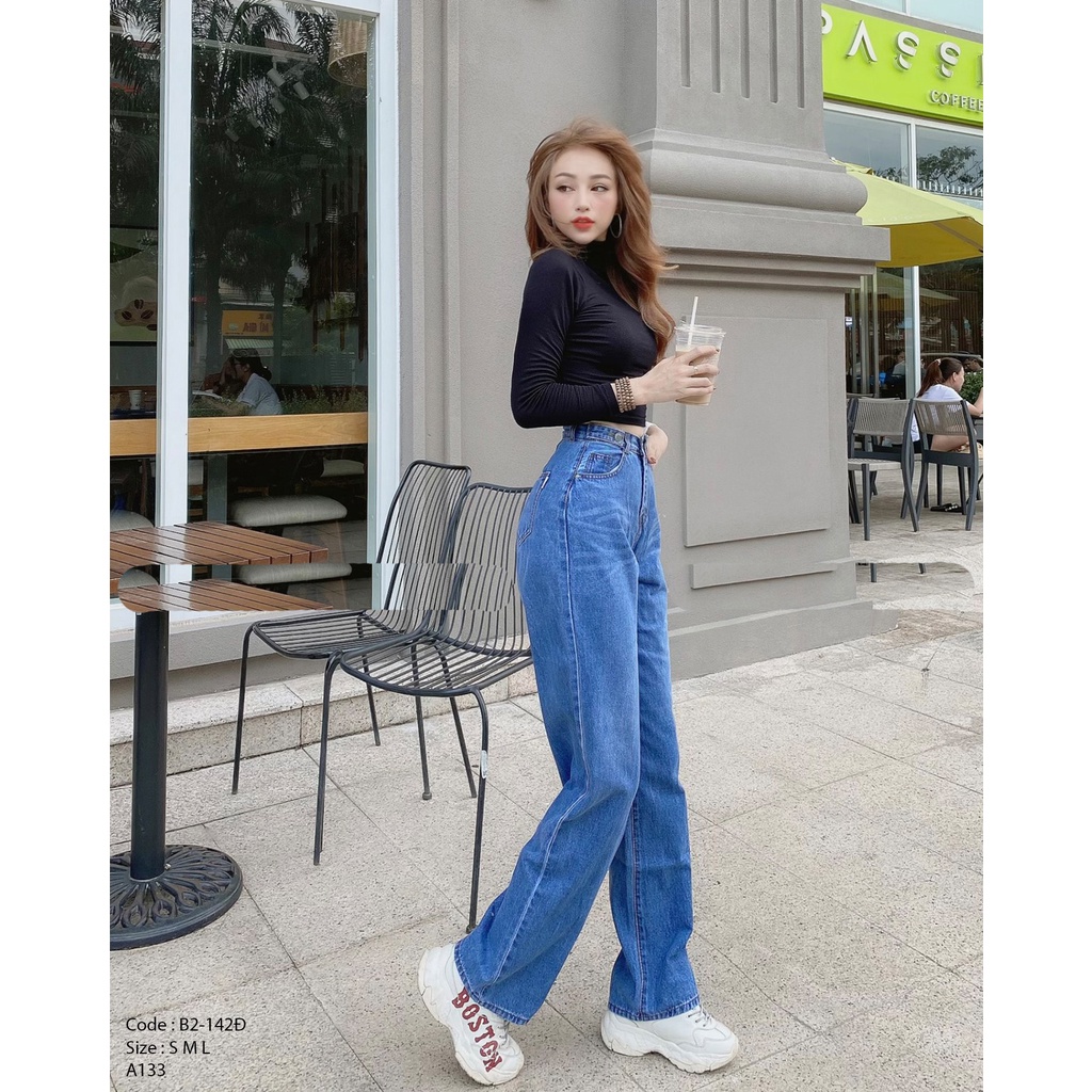 [ FREESHIP ] QUẦN JEAN ỐNG RỘNG NỮ RÂU MÈO LAI CUỐN FORM DÀI RỘNG CAO CẤP HADI SIÊU TREND NHA QUÝ DỊ