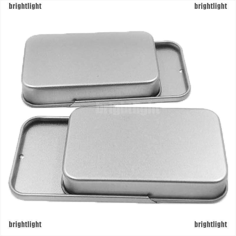 Hộp Thiếc Nhỏ Có Nắp Trượt Dùng Đựng Sáp / Kem Dưỡng Râu 8x5x1.5cm