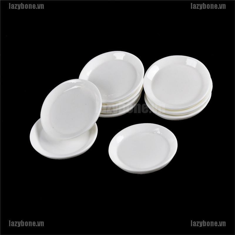 Set 10 Đĩa Thức Ăn Trang Trí Nhà Búp Bê