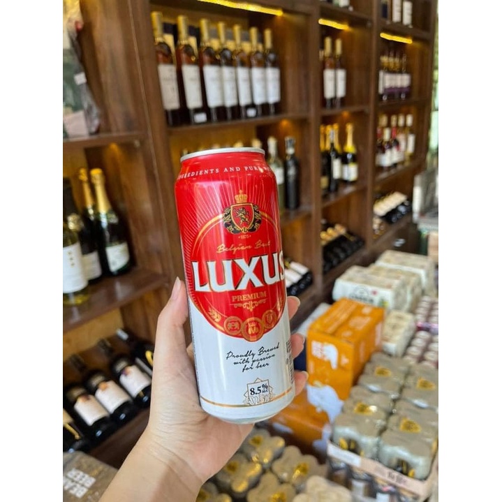 Bia Luxus Premium, 8.5% lon 500ml, Bỉ