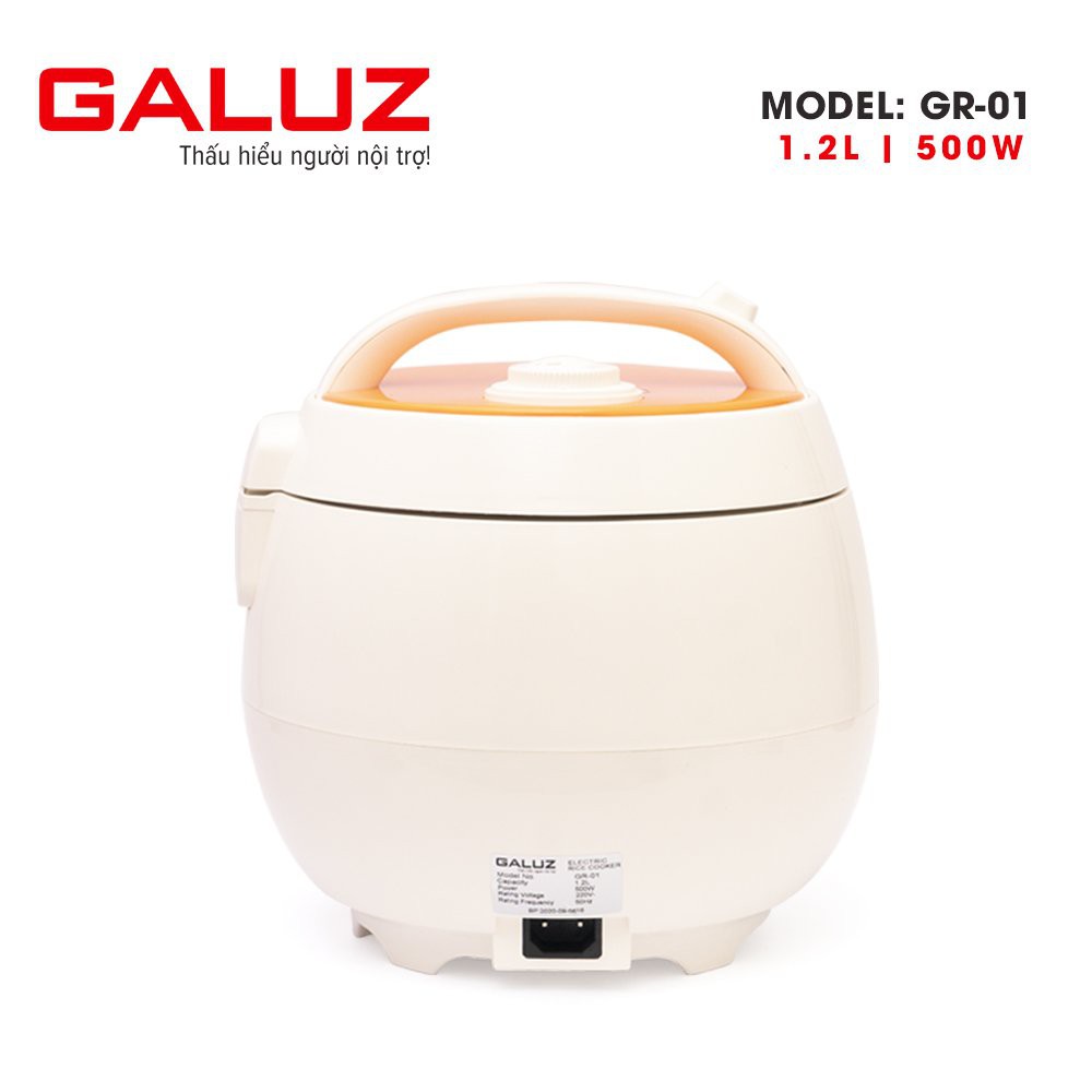 Nồi Cơm Điện Mini 1.2L Galuz - GR01, Công Suất 500w, Bảo hành 12 tháng