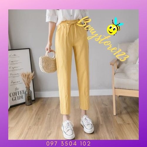 Quần Baggy Đũi Nữ 💖𝑭𝑹𝑬𝑬𝑺𝑯𝑰𝑷💖Quần Nữ Đẹp-Baggy Cạp Chun BGDNC01