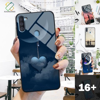 Ốp lưng samsung A11 in 3D kính cường lực chủ đề tình yêu