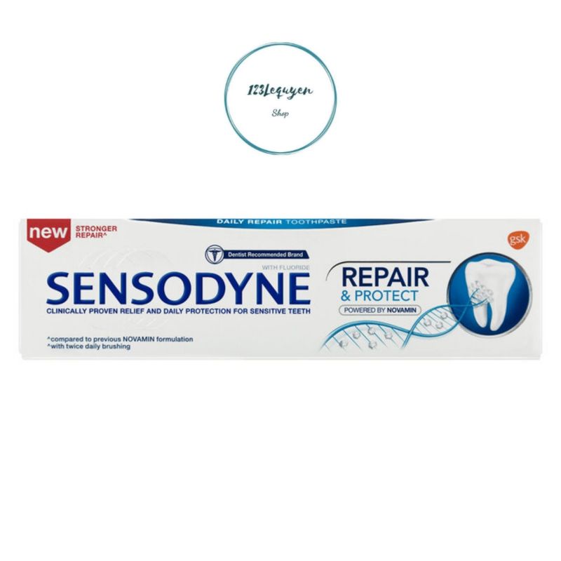 Hàng cty hsd xa tem tiếng việt Kem Đánh Răng Sensodyne Repair &amp; Protect 100g
