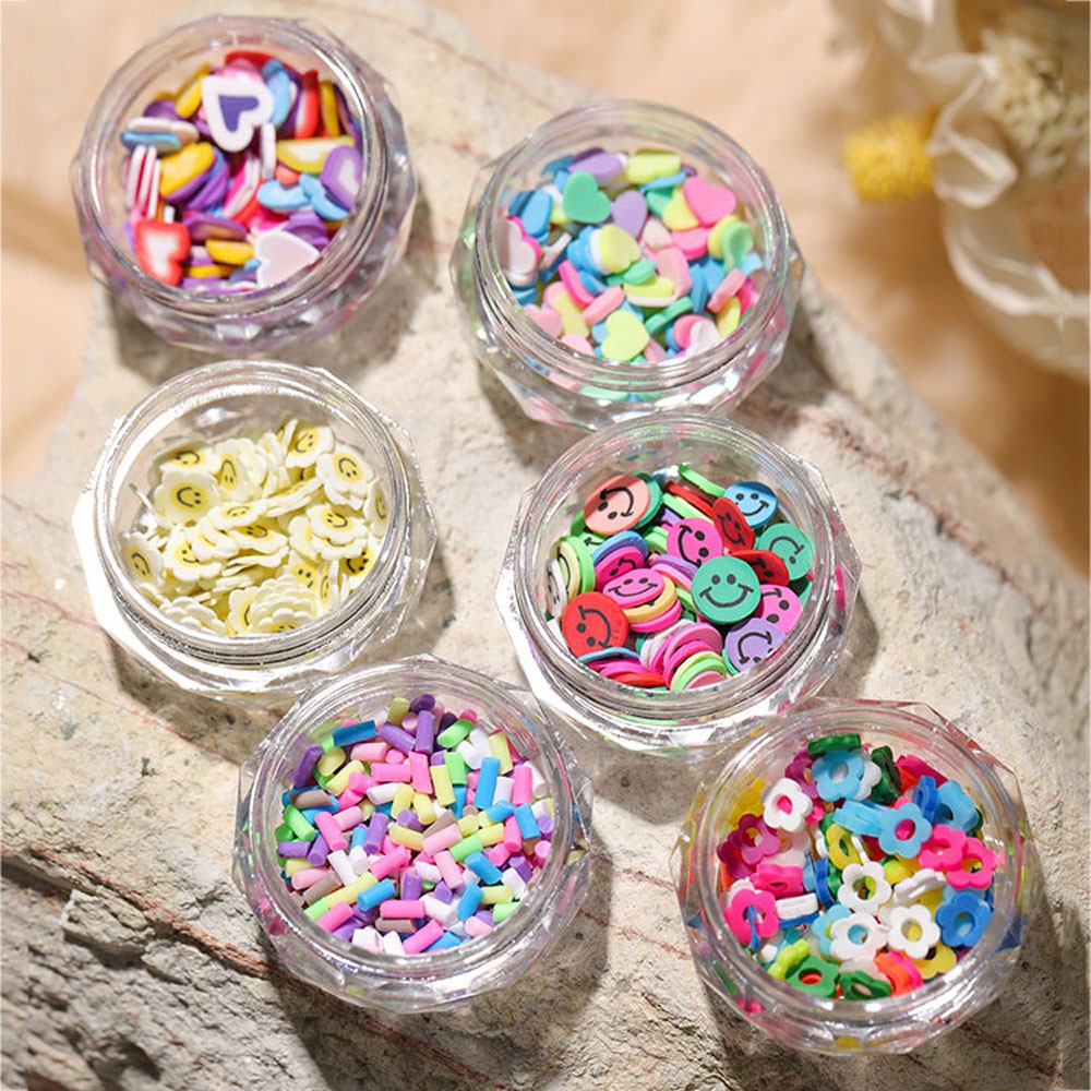 Hộp Phụ Kiện 3D Nhiều Màu Sắc Trang Trí Móng Tay Nghệ Thuật Dễ Thương